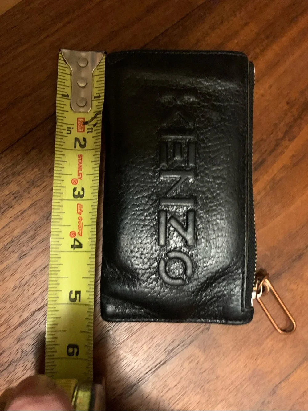 Kenzo leather men’s zip wallet